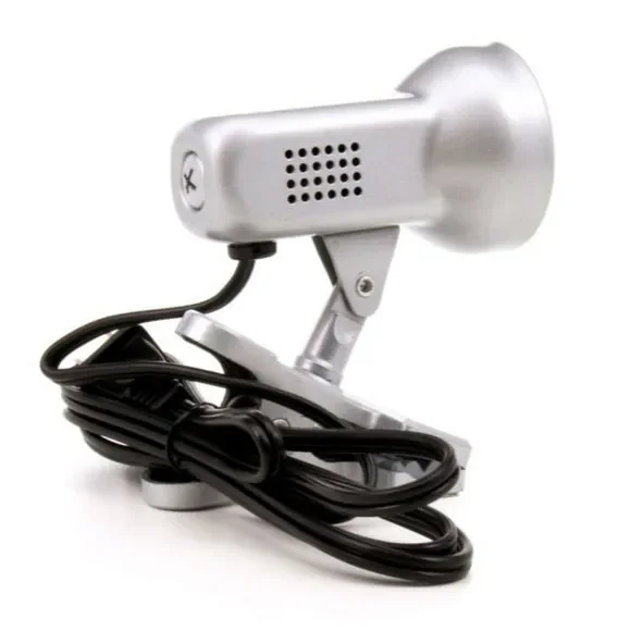 DESK Lamp Clip On Silver Nickle Matte Finish Incandescent - Picture 4 of 4